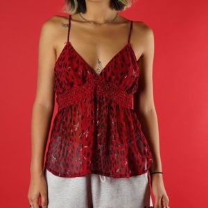 Vintage Y2k Baby Phat iridescent tank top ❤️